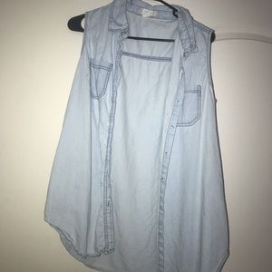 Japna Button Down Sleeveless Shirt